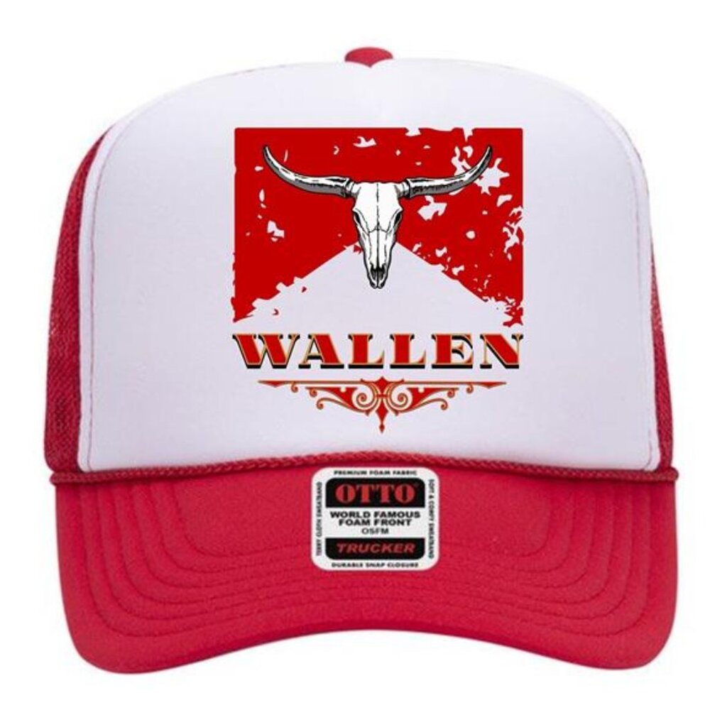 Wallen Country Music Concert Western Hat Cap Vintage Trucker Style Mesh Snapback